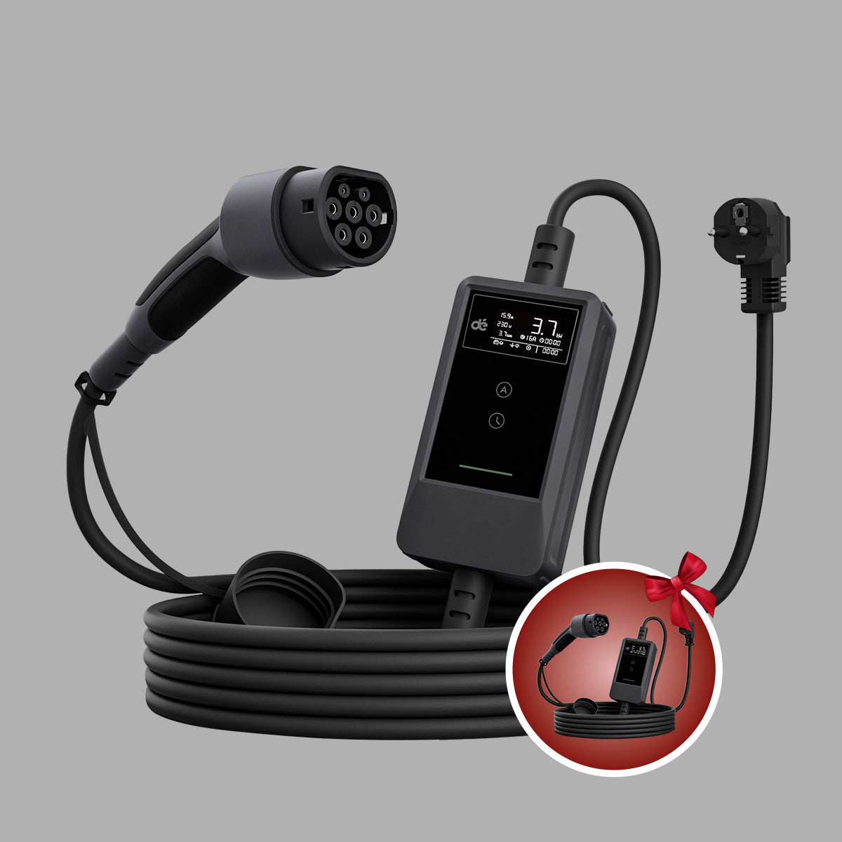 dé Chargeur Voiture Electrique 3,7kW v2 & Chargeur Voiture Electrique 3,7kW v2