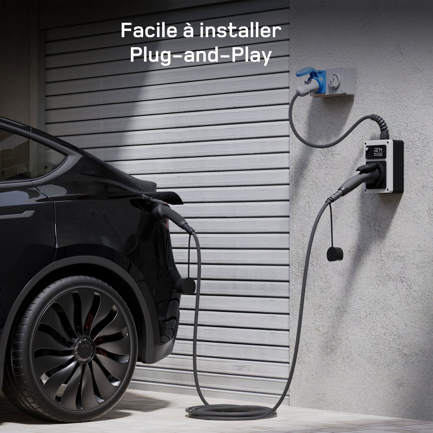 dé Borne de Recharge Mobile 7kW plug-and-play