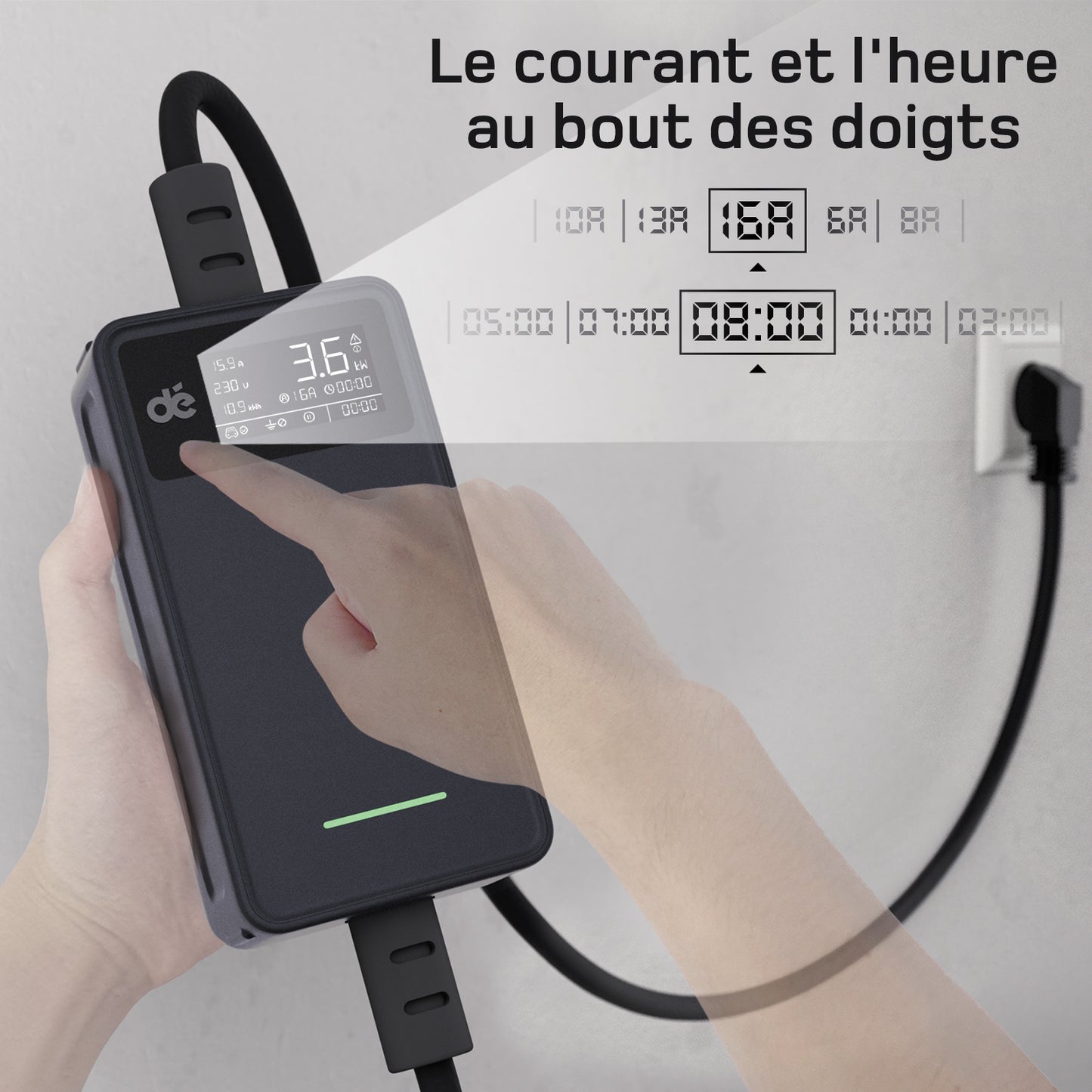 dé Chargeur Voiture Electrique 3,7kW v1