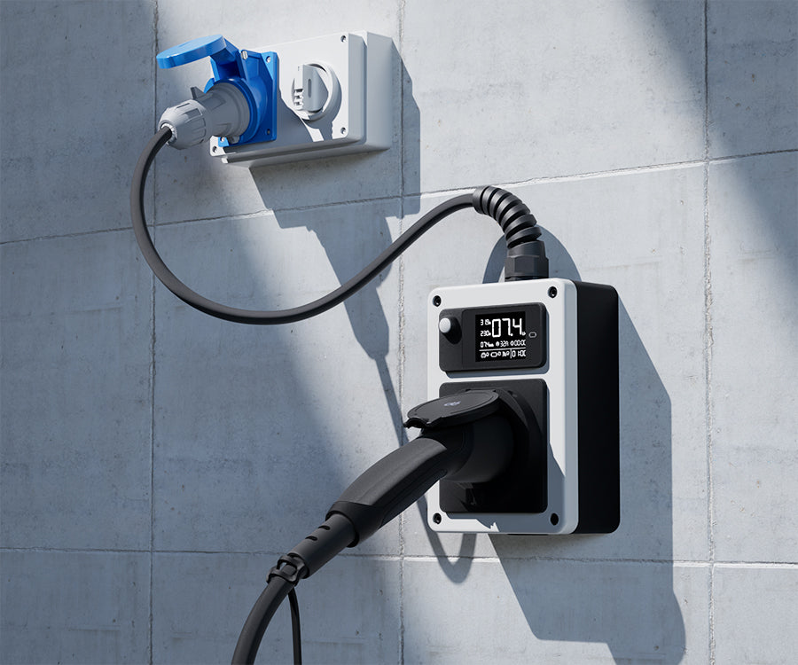 dé Borne de Recharge Mobile 7kW Contrôle par Borne