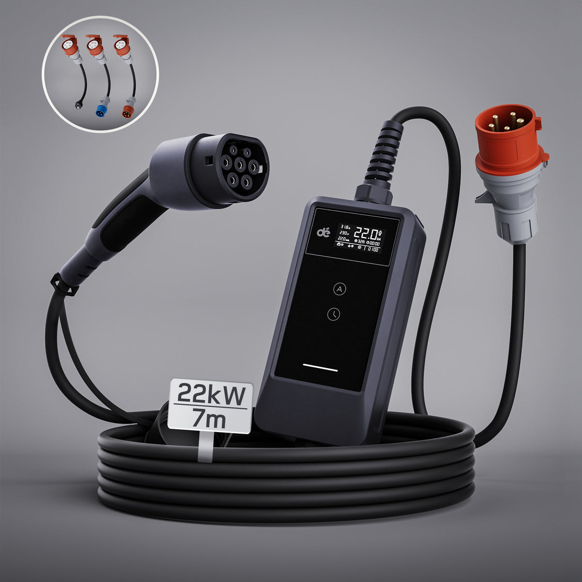 dé Chargeur Voiture Electrique CEE 22kW