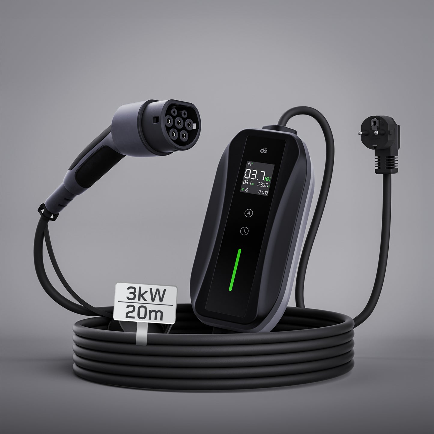 dé Chargeur Voiture Electrique Schuko 3,7kW