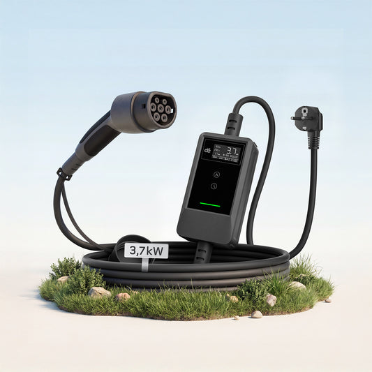 dé Chargeur Voiture Electrique 3,7kW v2– Type 2, idéal maison et voyage