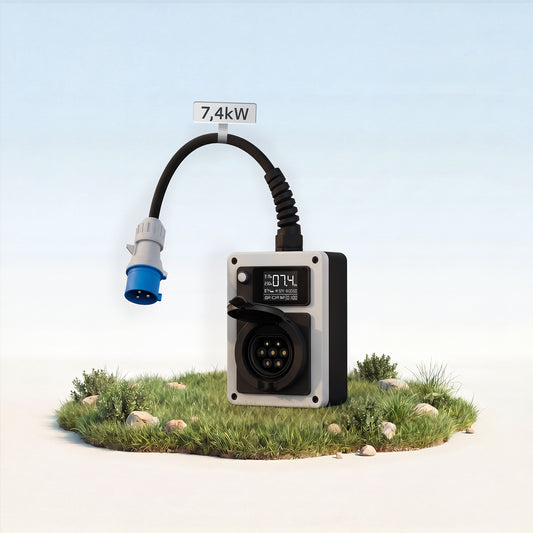 Borne de Recharge Mobile 7kW 32A | dé Wallbox Électrique Type 2