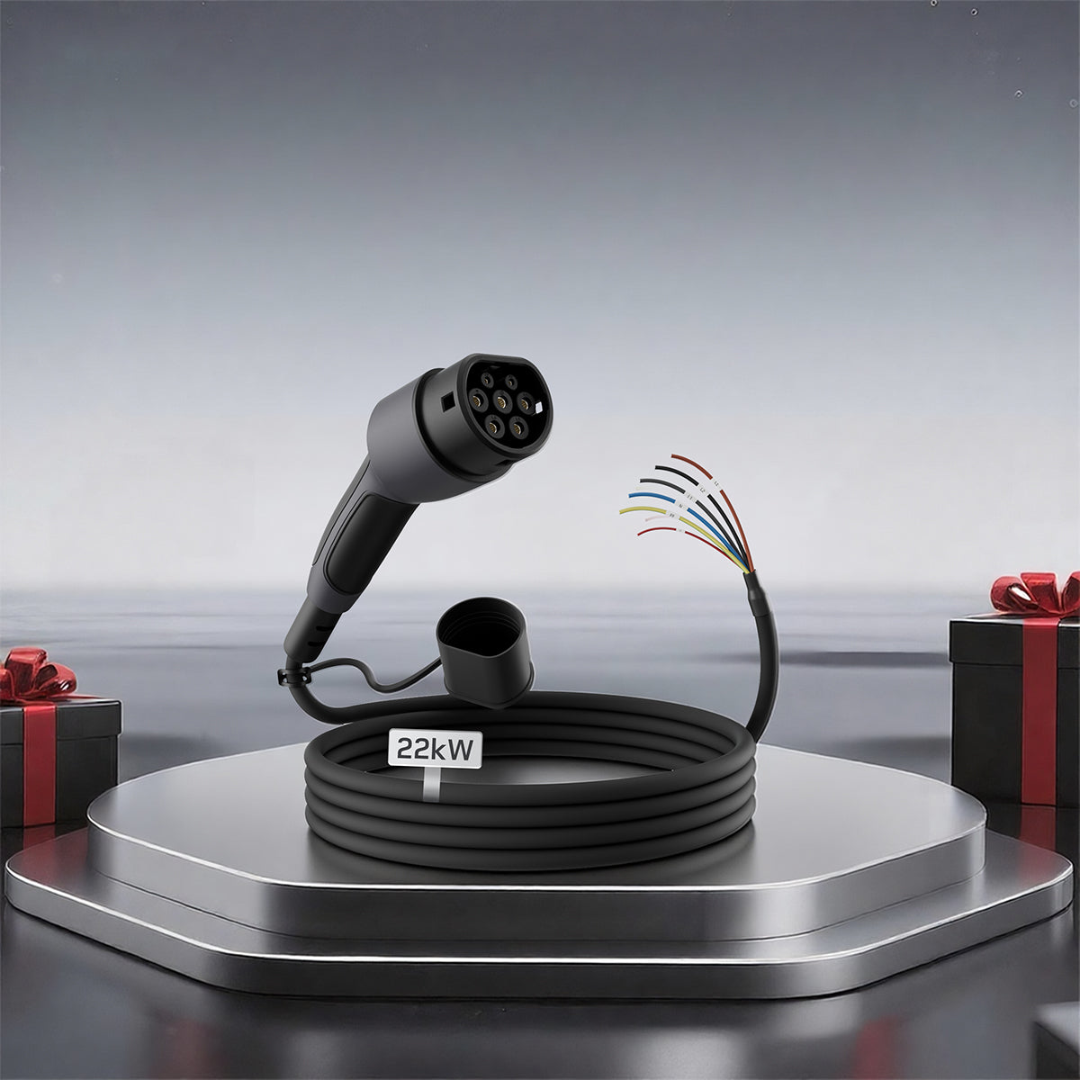 Câble de Recharge type 2 Extrémité Ouverte 22kW