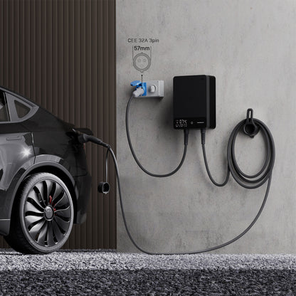 dé Borne de Recharge 7,4kW – Installation monophasée, APP et RFID