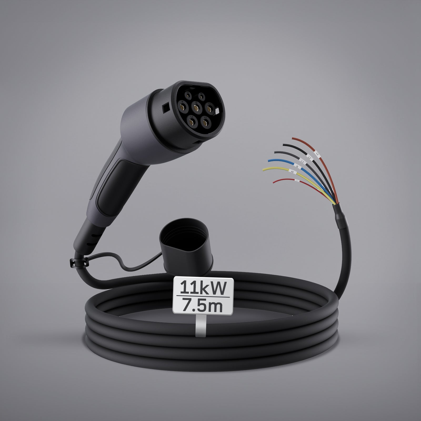 Câble de Recharge type 2 Extrémité Ouverte 11kW