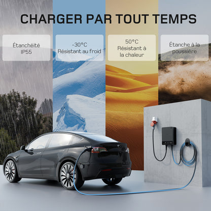 Câble de Recharge type 2 Extrémité Ouverte 11kW