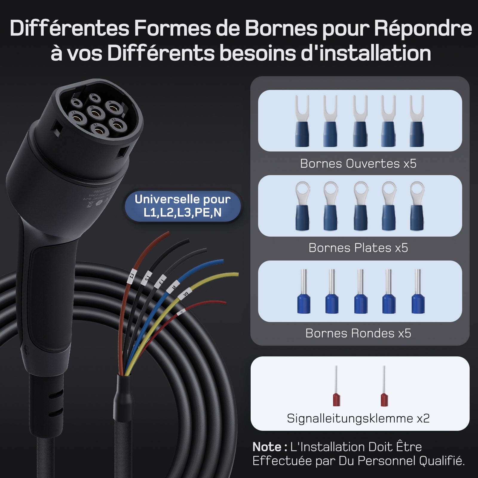 Cable de Recharge type 2 7kW