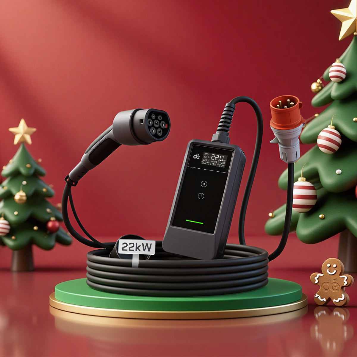 dé Chargeur Voiture Electrique CEE 22kW