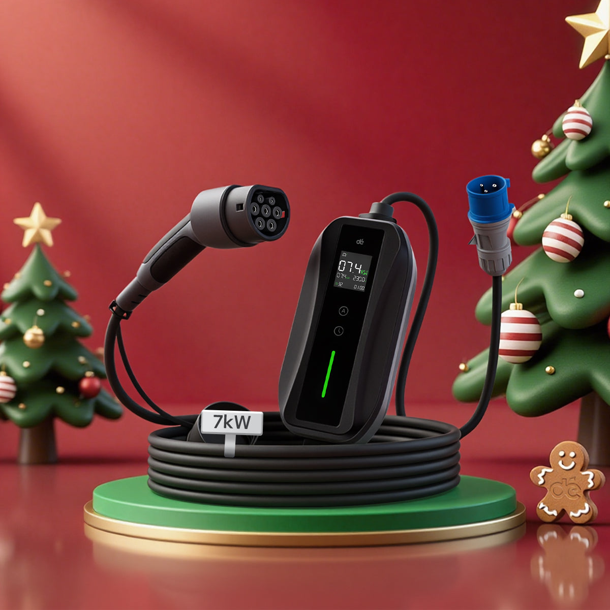 dé Chargeur Voiture Electrique CEE 7,4kW