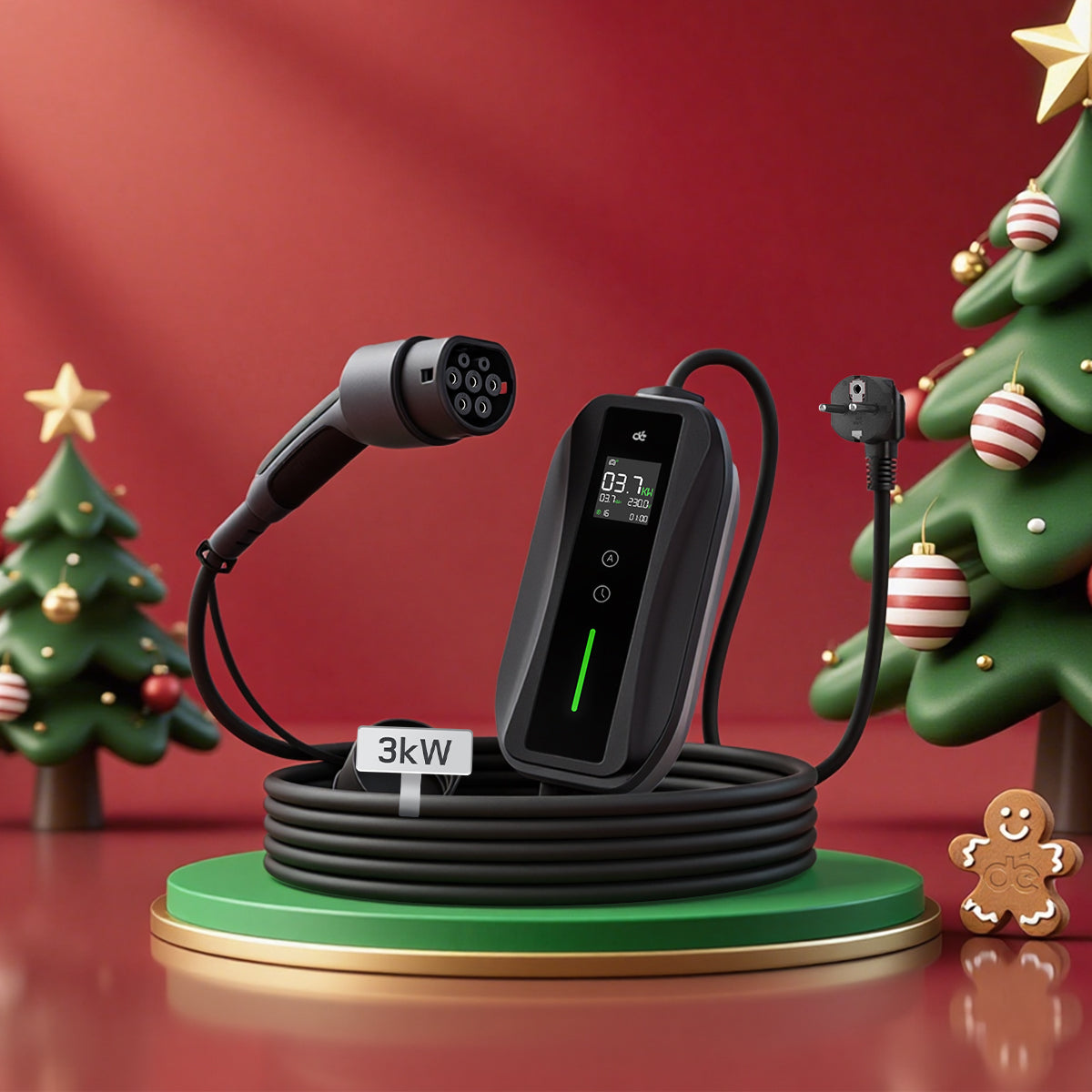 dé Chargeur Voiture Electrique Schuko 3,7kW