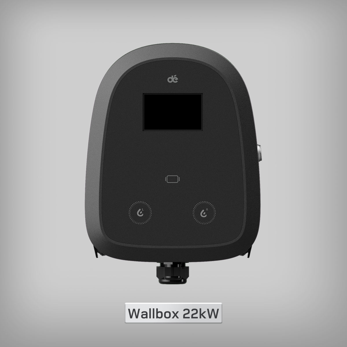 dé 2×22 kW Dual Wallbox avec contrôle APP et OCPP/RFID