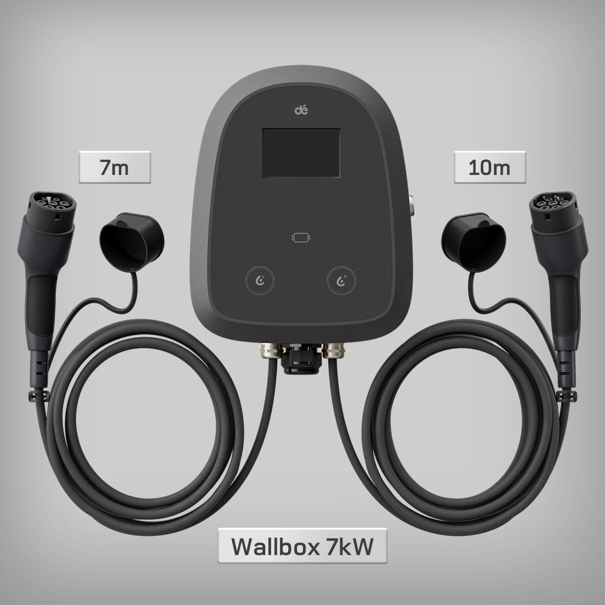 dé 2×7,4 kW Dual Wallbox avec contrôle APP et OCPP/RFID