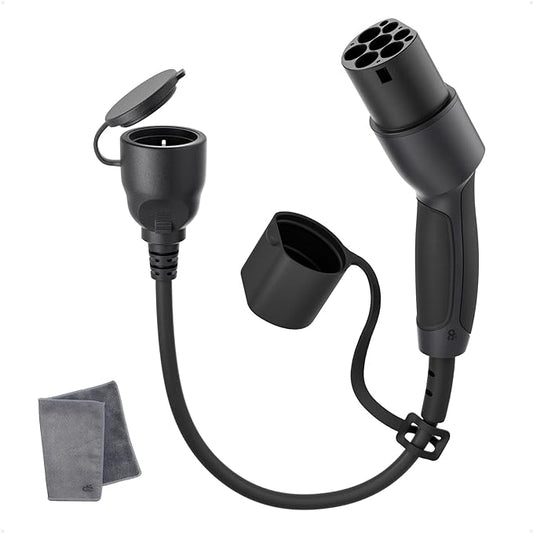 Adaptateur Type 2 vers Schuko - prise de charge pour voiture électrique