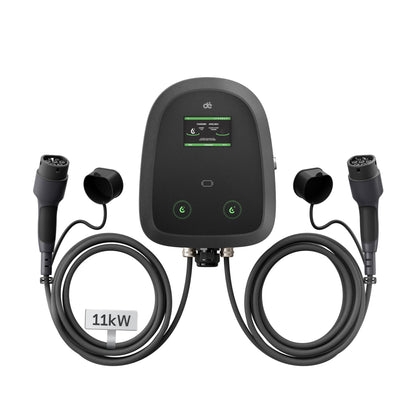 dé 2×11 kW Dual Wallbox avec contrôle APP et OCPP/RFID