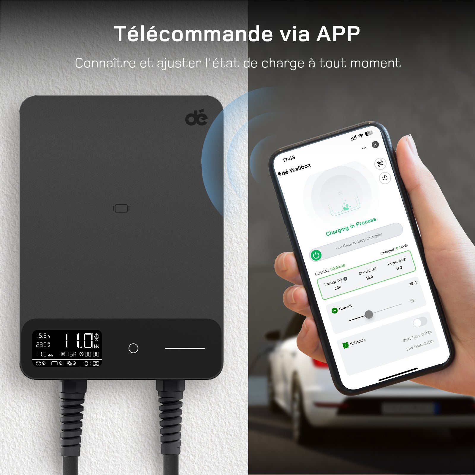 dé Borne de Recharge 11kW