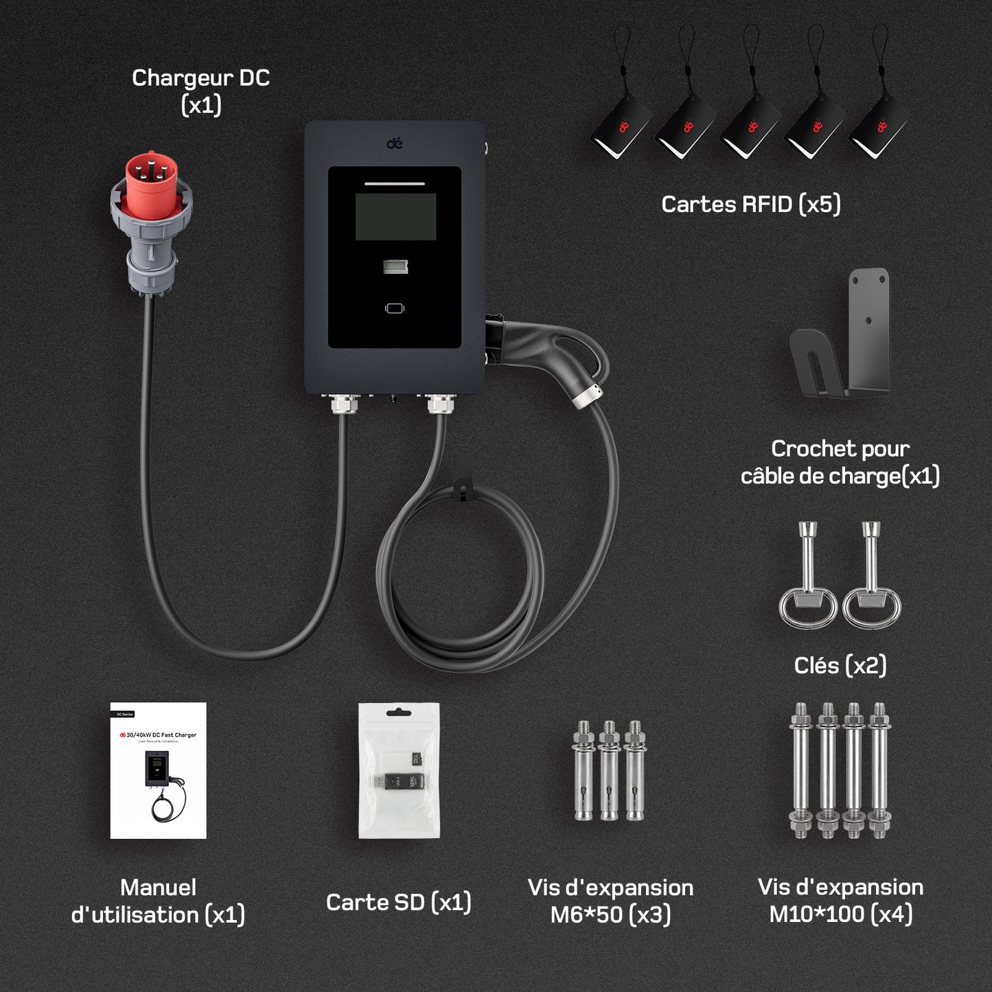 dé Chargeur Rapide CC 20/30/40 kW