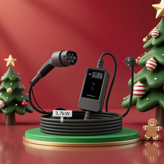 dé Chargeur Voiture Electrique 3,7kW v2– Type 2, idéal maison et voyage