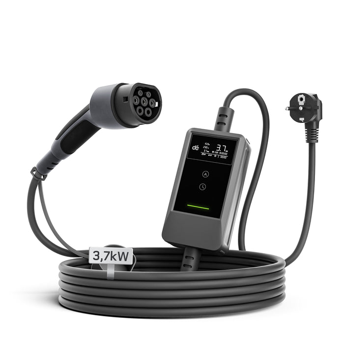 dé Chargeur Voiture Electrique 3,7kW – Type 2, idéal maison et voyage