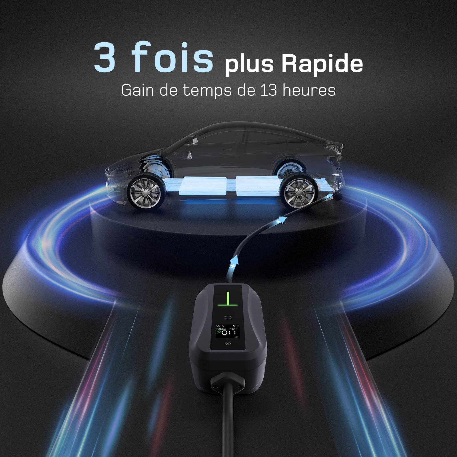dé Chargeur Voiture Electrique CEE 11kW T1