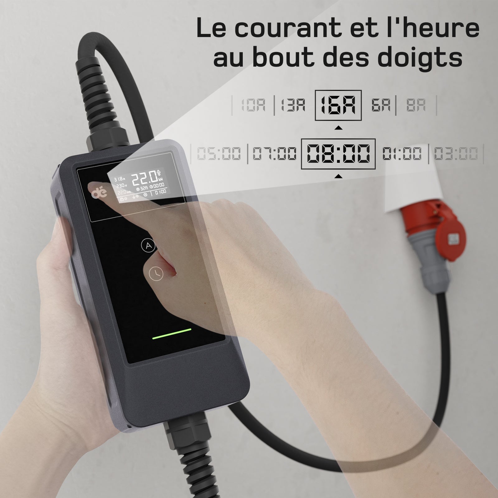 dé Chargeur Voiture Electrique CEE 22kW