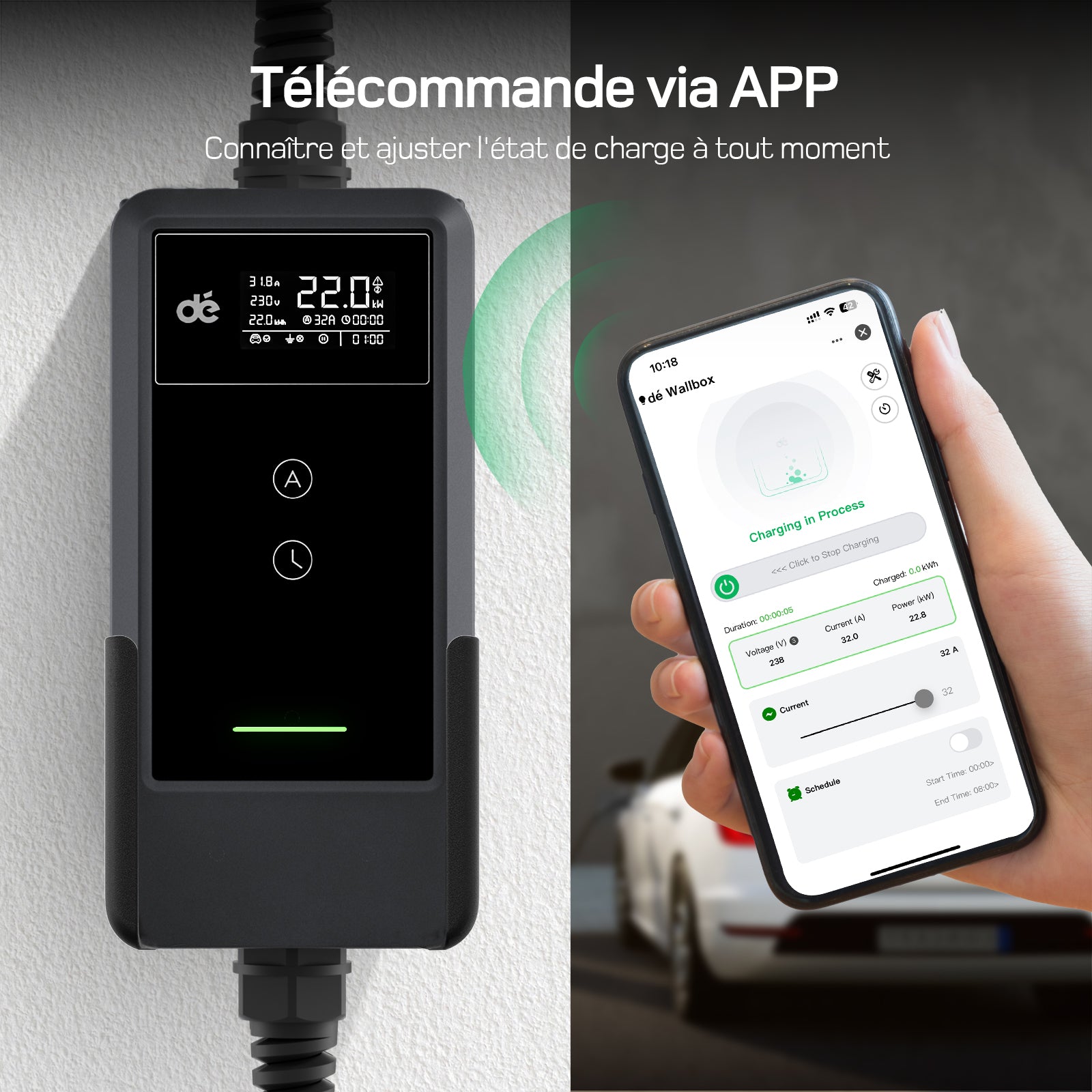 dé Chargeur Voiture Electrique CEE 22kW