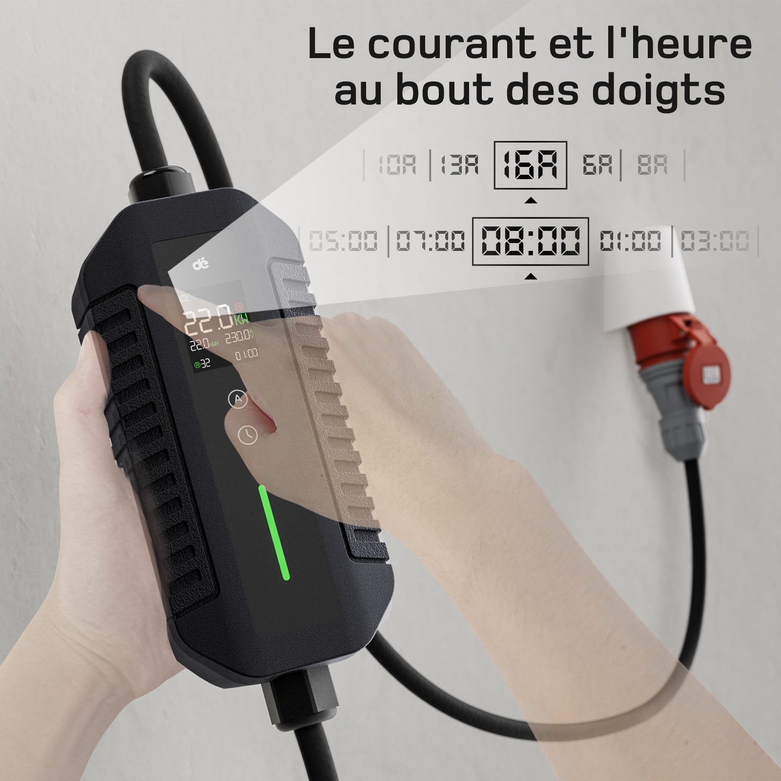dé Chargeur Voiture Electrique CEE 22kW T2