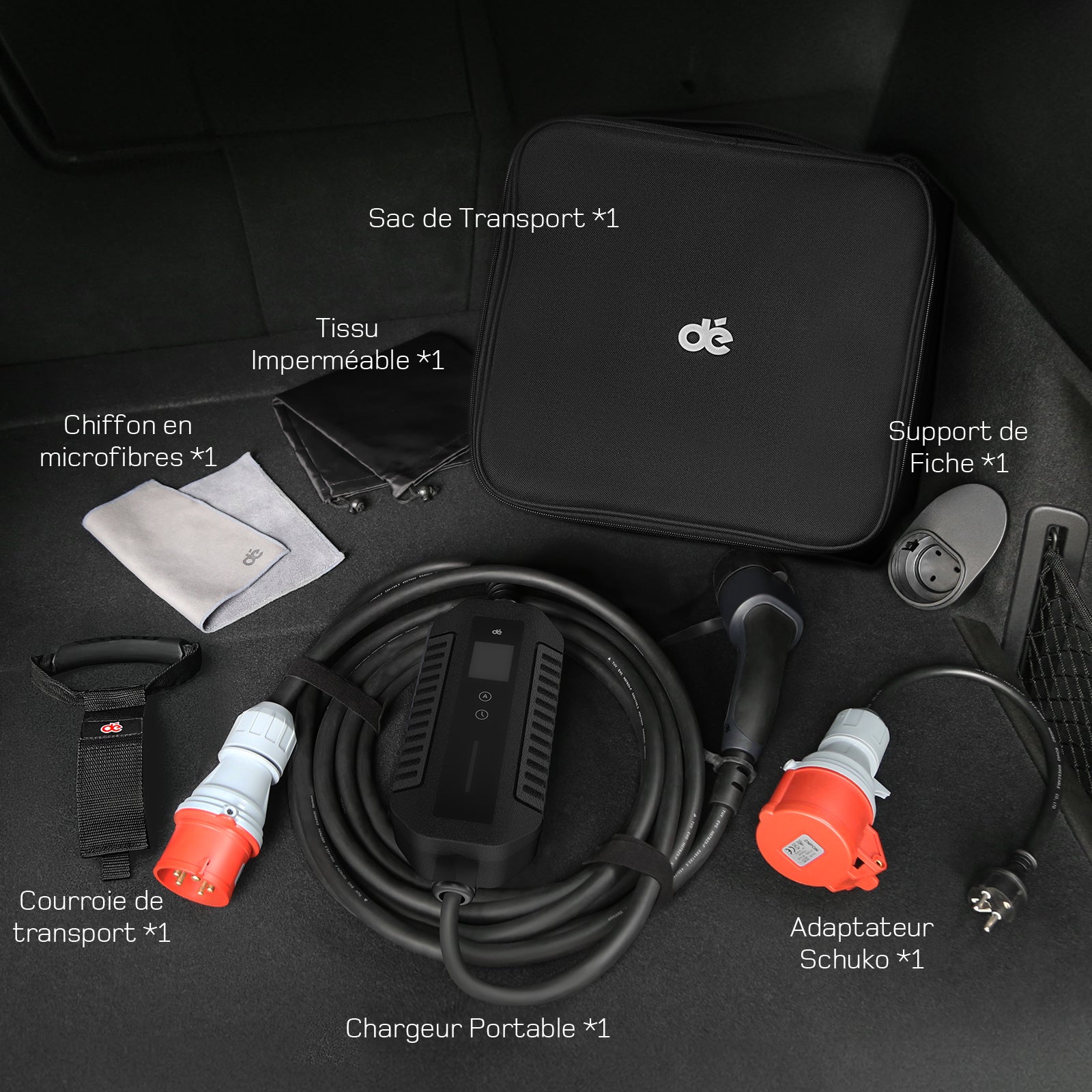 dé Chargeur Voiture Electrique CEE 22kW T2