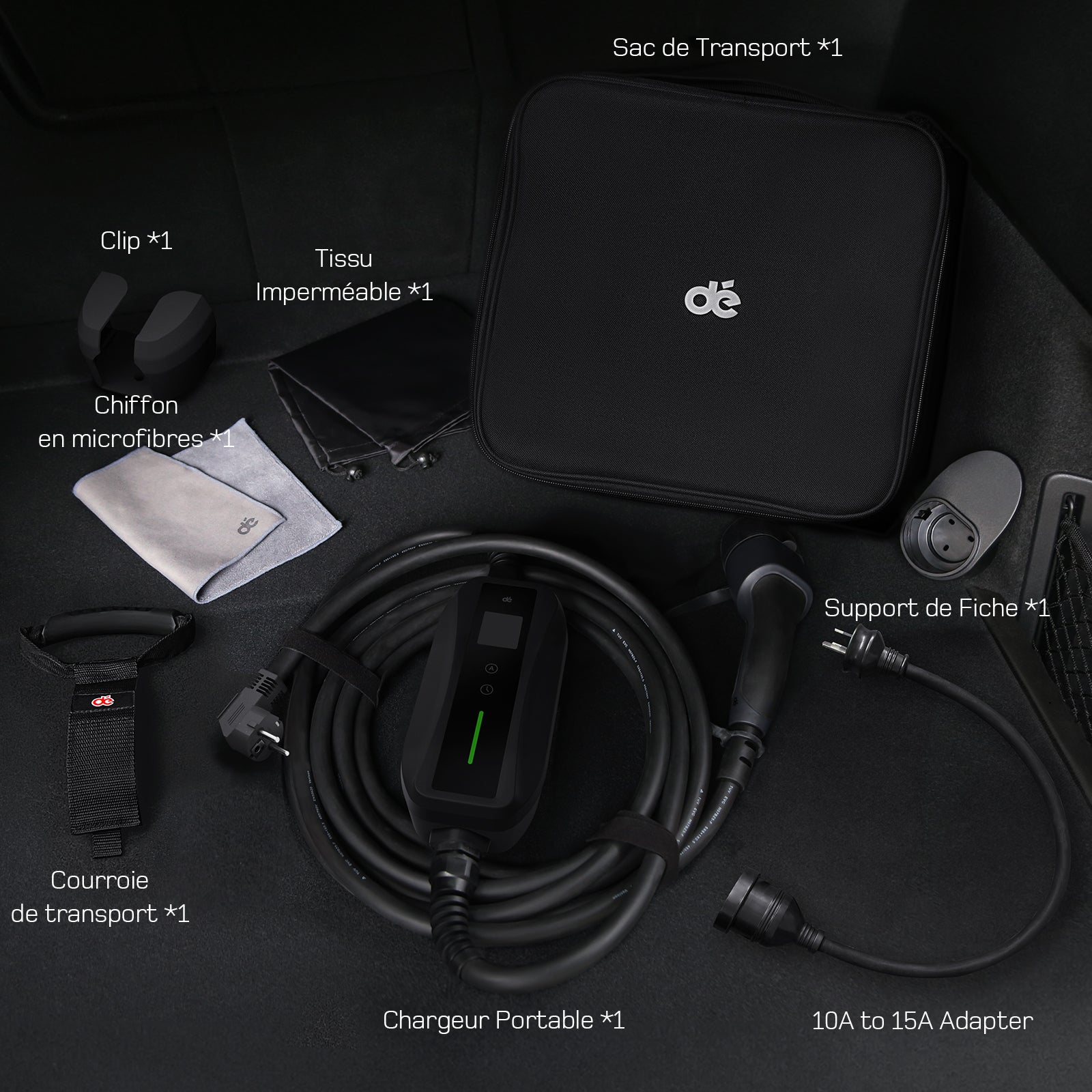 dé Chargeur Voiture Electrique Schuko 3,7kW