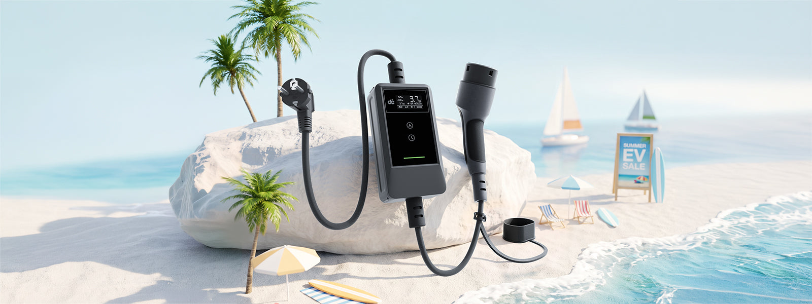 Chargeurs EV portables en offre Black Friday d'été