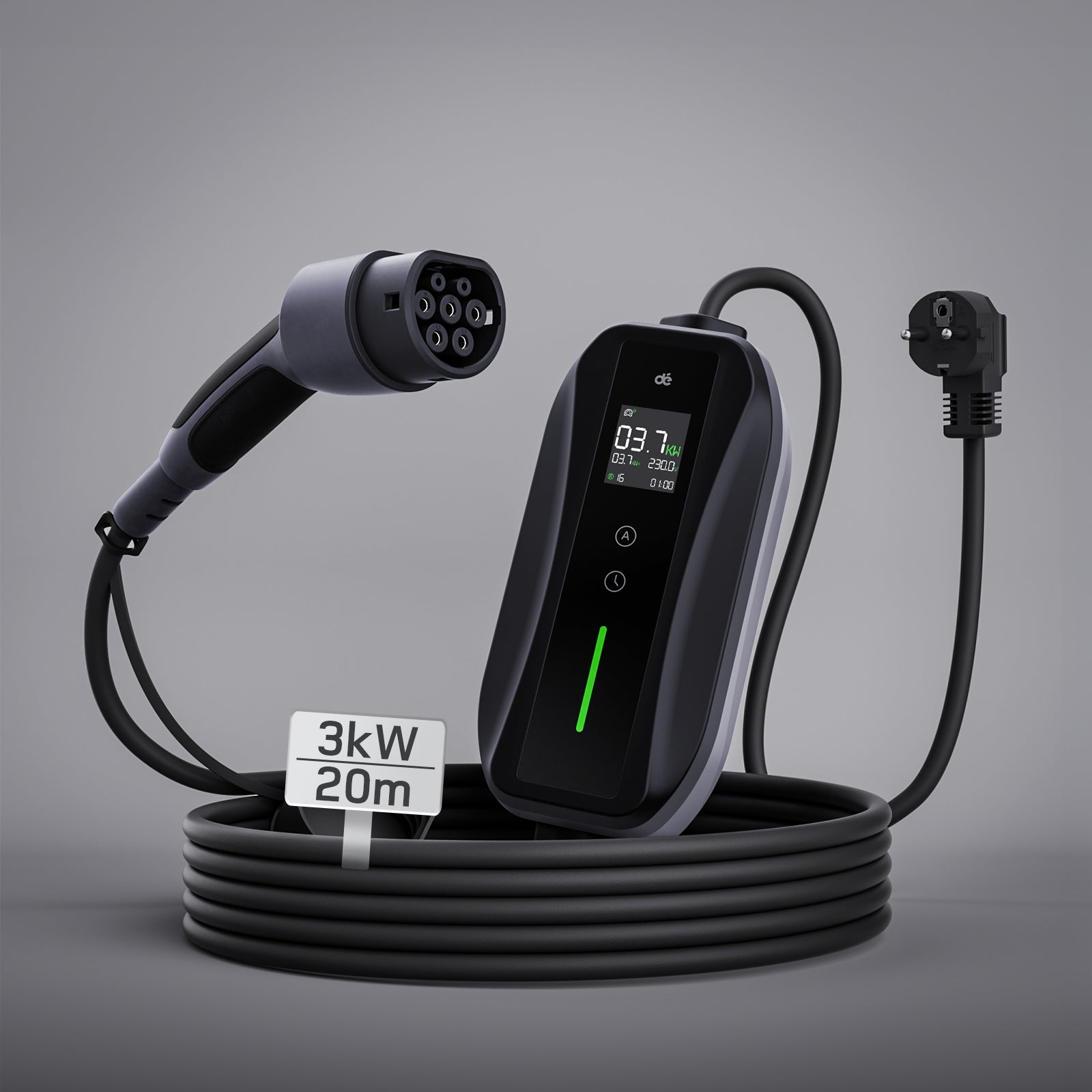 dé Chargeur Voiture Electrique Schuko 3,7kW